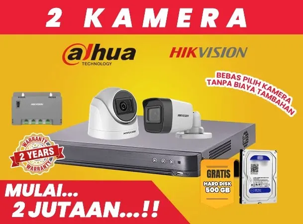 Jasa Pasang CCTV 2 Kamera