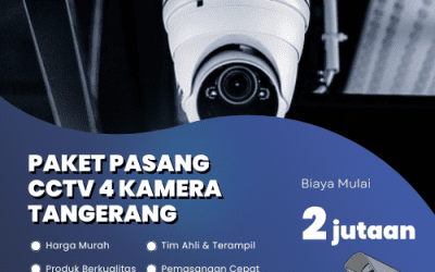 Paket Pasang CCTV 4 Kamera Tangerang Lengkap & Bergaransi